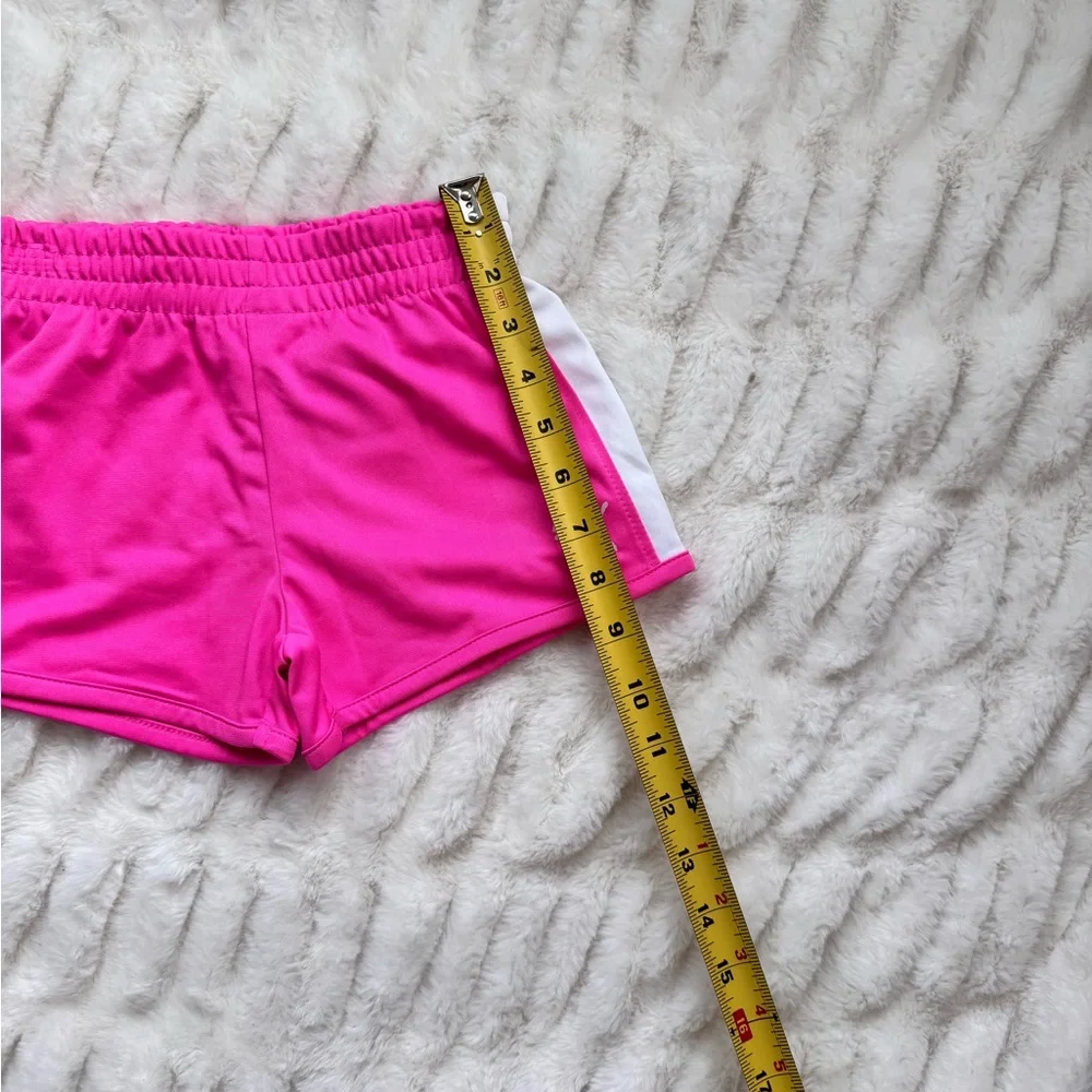 Puma Girls Pink and White Athletic Shorts with Elastic Waistband, Size 6 - Picture 6 of 6